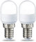 Amazon Basics Bombilla E14 de nevera T25 tipo LED, 1.7W (equivalente a 15 W), Blanco Cálido, no regulable, paquete de 2