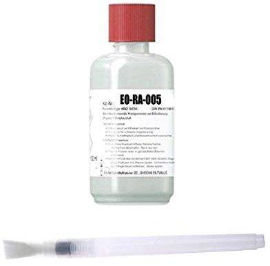 500 ml Elektronik-Reiniger/Flux-Remover EO-RA-005, extreme Reinigungskraft zur Entfernung von Flussmittelrückständen auf Leiterplatten + EO-Remover-Pen B (6 ml, unbefüllt)