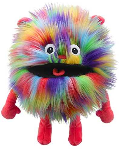 The Puppet Company Baby Monster Rainbow Hand Puppet - Mini Plush Character for Children – Interactive Nursery Rhyme Toy for Storytelling, Learning, Imagination, Roleplay and Fun Games