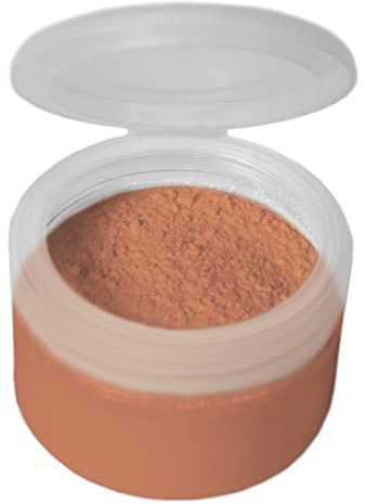 Grimas Color Puder, Farbe dunkle Haut 12, 50g, leicht getönter, wasserabweisender Powder zum fixieren, egalisieren, mattieren und direkten Auftragen, vegan, unparfümiert