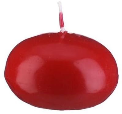 Kopschitz Velas flotantes rojas, 8 unidades, diámetro 42 x 26 mm, sin perfume, para exteriores, minimalistas, calidad RAL