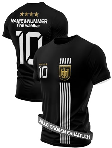 IIIII20Fo7IIIII Kindergeburtstag Fussball Geschenke Jungen Jahre - Trainingsanzug Kinder Fußball Trikot mit Sporthose kurz für Jungs - Deutschland Fanartikel - T Shirt Sport Set
