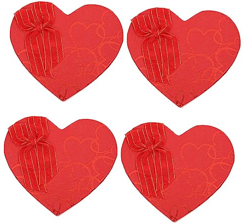 ABOOFAN 4stücke Teiliges Herzförmige Schokoladenboxen Für Valentinstag Praktische Aufbewahrungsbox Für Süßigkeiten Und Kreative Geschenkverpackung