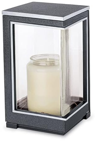 legendURN Grave lantern aluminium in several colours | Cremation Urn for Ashes