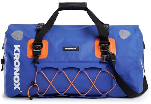 KRONOX Wasserdichte Seesack Groß - Heavy Duty Drybag Wasserdichte Taschen für Bootfahren Ideal als Bootstasche, Camping Seesack und wasserdichtes Gepäck