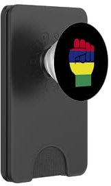 Mauritian Flag Raised Fist Proud Mauritius Women Men PopSockets PopWallet for MagSafe