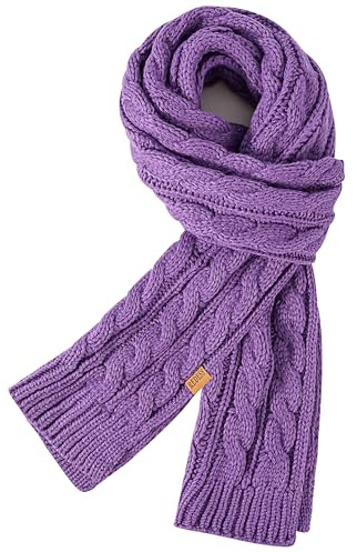 REDESS Women's Big Knit Scarf Winter Warm Long Wrap Cashmere Wool Thick Winter Large Chunky Scarf for Women