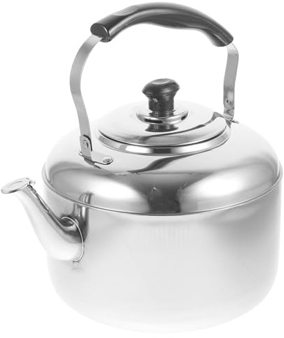 PAMINGONO Hervidor de Agua Silbante de Acero Inoxidable 6L Olla para Sopa y Café Apto para Cocina de Inducción Tetera Grande para Uso Doméstico y Oficina