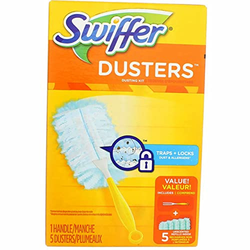 Swiffer Dusters - Plumero desechable para limpieza sin perfume, 1 kit (paquete de 2)