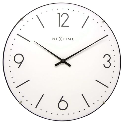 NeXtime big wall clock BASIC DOME, very silent, round, ø 35,6 cm