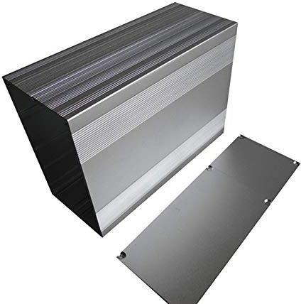 Aluminium-Instrumentenkasten, Aluminium-Projektbox, elektronisches Gehäuse für Leiterplatten, DIY, 85 x 145 x 250 mm