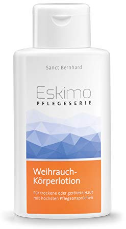 Sanct Bernhard Eskimo-Weihrauch-Körperlotion | Bei trockener, schuppiger oder geröteter Haut | Höchste Pflegeansprüche | 250ml