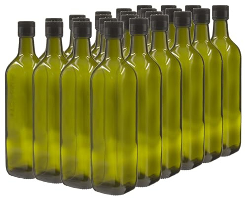 STI Offerta 24 pezzi Bottiglia Marasca 0.75 Lt per olio in vetro con tappo