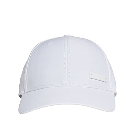 Adidas Unisex Lightweight Metal Badge Baseball Cap, White/White/White, M