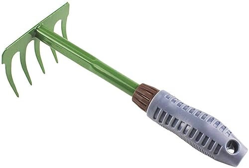 Kleine Gartenrechen, Eisenrechen, Handgrubber, Gartengeräte für Zuhause, Rasen, Balkon, Bauernhof, im Freien