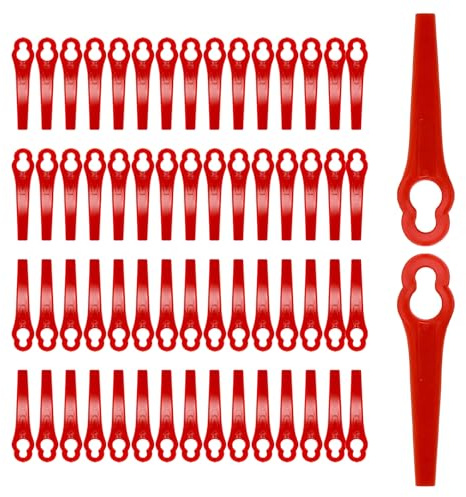120 Stück Rasentrimmer Zubehör, Ersatzmesser Set, Rasentrimmerersatz | Ersatzmesser Rasentrimmer,Akku-Rasentrimmer Kunststoff Messer für Rasentrimmer Lux-Tools
