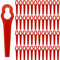 120 Stück Rasentrimmer Zubehör, Ersatzmesser Set, Rasentrimmerersatz, Ersatzmesser Rasentrimmer, Akku-Rasentrimmer Kunststoff Messer für Rasentrimmer Lux-Tools