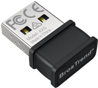 BrosTrend AX300 Nano WiFi 6 USB Linux, SOLO 2,4G 286Mbps Chiavetta WiFi Linux Adapter per PC e Raspberry Pi 2+ con Ubuntu, Debian, Mint, Xubuntu, Kubuntu, Lubuntu, MATE, Zorin, PureOS, Windows 11/10/7