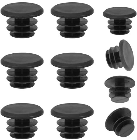 Lenker Bar Ende Stecker Caps, 10 Stück Lenker Bar End Plugs Kappen Schwarz Fahrrad Lenker Endkappen ATB MTB Fassverschluss Kunststoff Lenkerendstopfen für Kamera Grip Rennrad Mountainbike