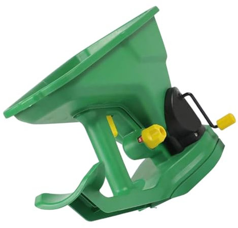 Happyyami Handheld Spreader Portable Garden Seeding Tool Grass Seeder Hand Crank Seeder