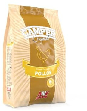 Camperbroiler - Alimento Completo para Pollos Camperos - Nanta. Elaborado a Base de Cereales cocinados. con nutrientes y minerales. (10 Kilos)