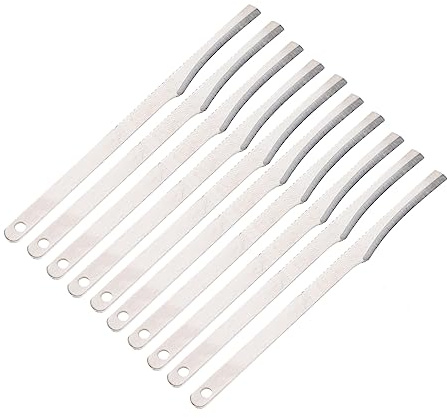 10 Stück Edelstahl Zehennageltrimmer für Fuß und Hand, Tragbar | Leichtes, zum Entfernen Harter Haut und Abgestorbener Stellen, Silberfarben, für Pflege
