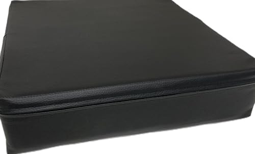 kissenfabrik-juwan Sitzkissen Sitzerhöhung – Ergonomische Unterstützung – Schwarz Kunstleder