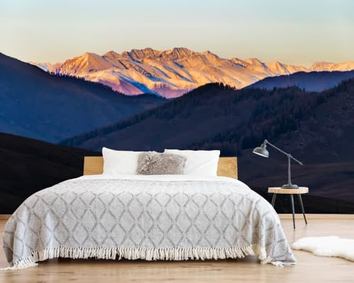 LUPAXA Wandtapete Waldlandschaft 274x203cm Dschungel Naturtapete Berg Foto Seidenwandbild Schlafzimmer Küche Wohnzimmer Wohnung Nicht Abziehen Und Aufkleben