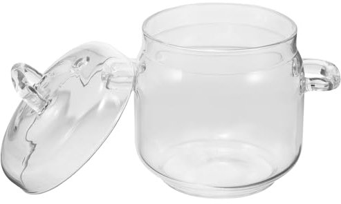 PRETYZOOM Pentola Per Stufato in Casseruola A Doppio Orecchio Per Cucina Piccola Casseruola Facile Da Pulire Per Zuppa E Tagliatelle Uso Domestico