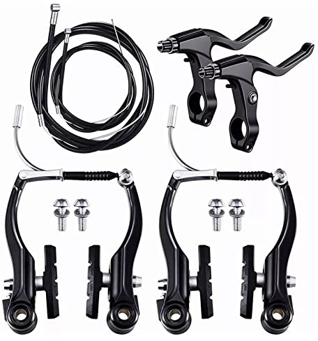 RIZGHWOY Komplette Fahrradbremsen Set Bike Vorne Hinten V Bremsset Aluminiumlegierung Mountain Road Brems -Brems -Set Leicht für die Meisten Fahrräder Ersetzen