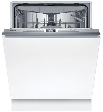 Bosch Geschirrspüler 60 cm, Vollintegriert, Besteckschublade, Automatisierte Startzeit, VarioFlex-Körbe und VarioSchublade - Flexibilität und Komfort beim Beladen, Extra Trocknen, SMV4HVX14E