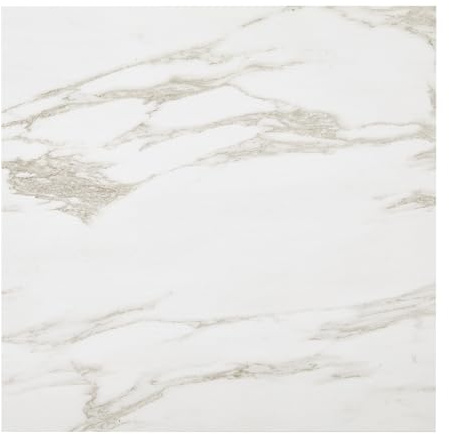 INMOZATA 30pcs Peel and Stick Floor Tiles 12 x 12 inches Vinyl Flooring Marble Effect Self Adhesive Floor Tile Waterproof Stick on Floor Tiles for Bathroom Kitchen Living Room(Marble White 04)