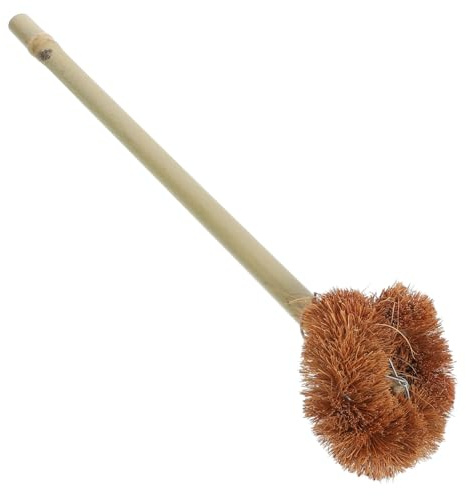 COLLBATH Spazzola con Manico in Bambù per Pulizia di Crostacei e Pentole Setole Morbide per Cucina Versatile e Delicata
