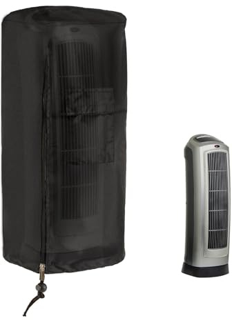 Electric Space Heater Cover for Lasko,Patio Heater Covers Waterproof Windproof Dustproof Anti-UV Heavy Duty 23H Smart Portable Electric Heater Dust Cover with Zipper for Indoor Outside Room Use
