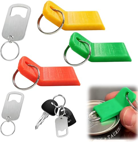 5PCS Drink Can Opener and Keyring Bottle Opener Set | Includes Drinks Can Opener And Keyring Bottle Opener For Bottles, Cans And Everyday Carry