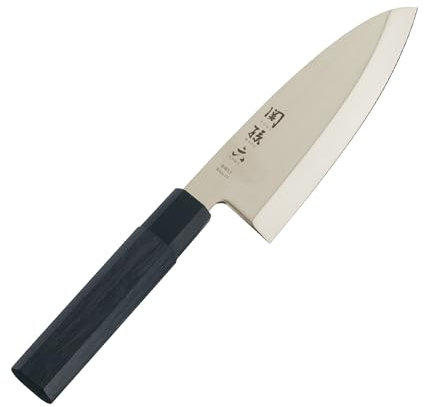 KAI Seki Magoroku Kinju und Hekiju Deba 16,5 cm Klingenlänge - 8A solid & SUS420J2 - 58 & 56 (±1) HRC - handgefertigt - Pakkaholz & PP-Kunststoff - japanisches Hackmesser - Made in Japan