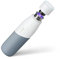 LARQ Movement PureVis 710ml – Gourde UV auto-nettoyante en acier inoxydable avec housse en silicone | Légère, antichoc, garde l’eau fraîche | Sport, course, plein air, White/Pebble