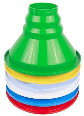 Browin 139200 Trichter für Gläser 150/55 mm, handlicher Trichter für große und kleine Gläser, Universaltrichter, sicher für den Kontakt mit Wein und Bier, Die Farbe kann variieren.