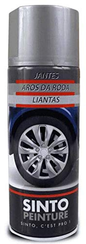 Sinto - Bombe Peinture Jantes - Gris Aluminium - Aérosol 400 ML