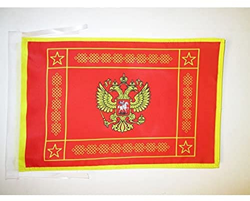 AZ FLAG Bandera Fuerzas Armadas de la Federación Rusa 45x30 cm Cuerdas | Uso interior y exterior Enseña del poder militar de rusia costuras dobles y bordes reforzados poliéster 100D