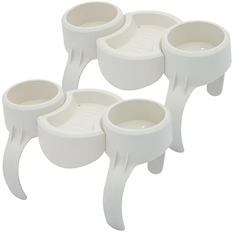 Bestway SaluSpa Getränkehalter / Snacktablett aus Kunststoff für Seitenzubehör (2 Stück)