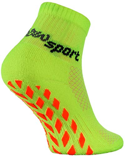 Rainbow Socks - pojkar flickor neon sneaker sport stoppstrumpor