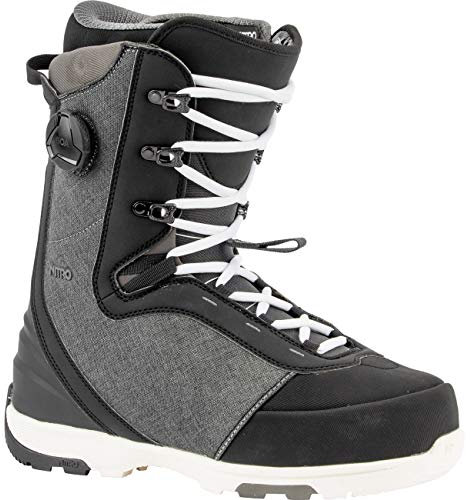 Nitro Club BOA Hybrid Boot 20 - Botas de snowboard para hombre, talla: 43 1/3, color: negro