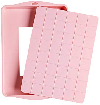 ZPFDM Nougat Mold, Cavity Square Caramel Candy Silicone Molds, Chocolate Truffles Mold, Grid Fondant Mould, Hard Candy Mold Pralines Gummy Jelly