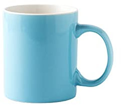 XINLAI Colazione Tazze da Latte Tazze da caffè Tazza da Acqua in Ceramica Porcellana 350ml Celeste