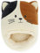 Balvi Calientapies Kitty Calico Color Blanco y Marrón Un Gato Que te Mantiene Caliente Poliéster 20x3
