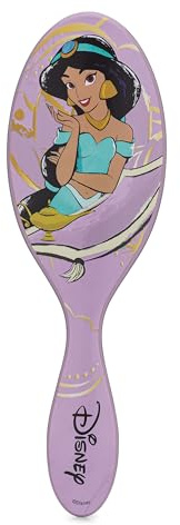 WetBrush Original Detangler Hair Brush with Ultra Soft Intelliflex Bristles to Gently Separate Knots With Ease, Wet Brush Detangler Is Gentle on Hair, Disney Elegant Princess, Jasmine
