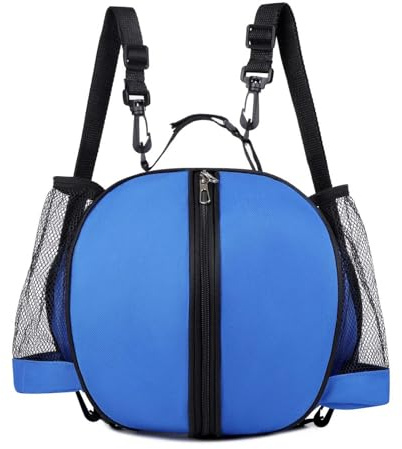 Ezweiji Bolsa para baloncesto, baloncesto, fútbol, voleibol, bandolera, bolsa de transporte, bolsa de entrenamiento, bolsa de almacenamiento para fútbol con correa para hombro para adultos y niños