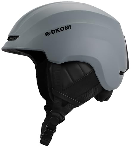 DKONI Casco de esquí, casco de snowboard para hombres y mujeres, sistema de ventilación ajustable de dos etapas, casco de deportes de nieve para adultos, jóvenes y niños grandes