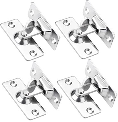 Artibetter 4pièces Verrou à Boucle Degrés Acier Inoxydable Pour Porte Coulissante Système De Sécurité Durable Pour Portes Intérieures Et Extérieures